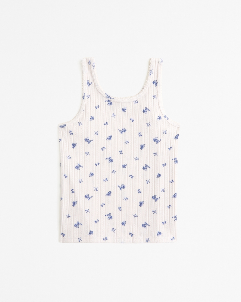 Girls Pointelle Tank Girls Clearance