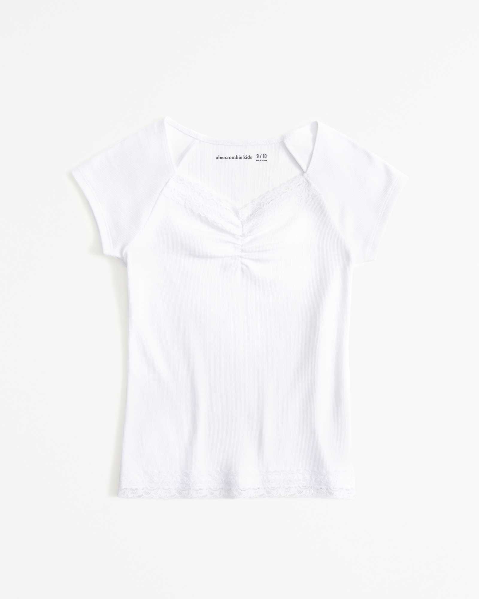 Hollister Hollister Lace Trim Baby Tee 19.95