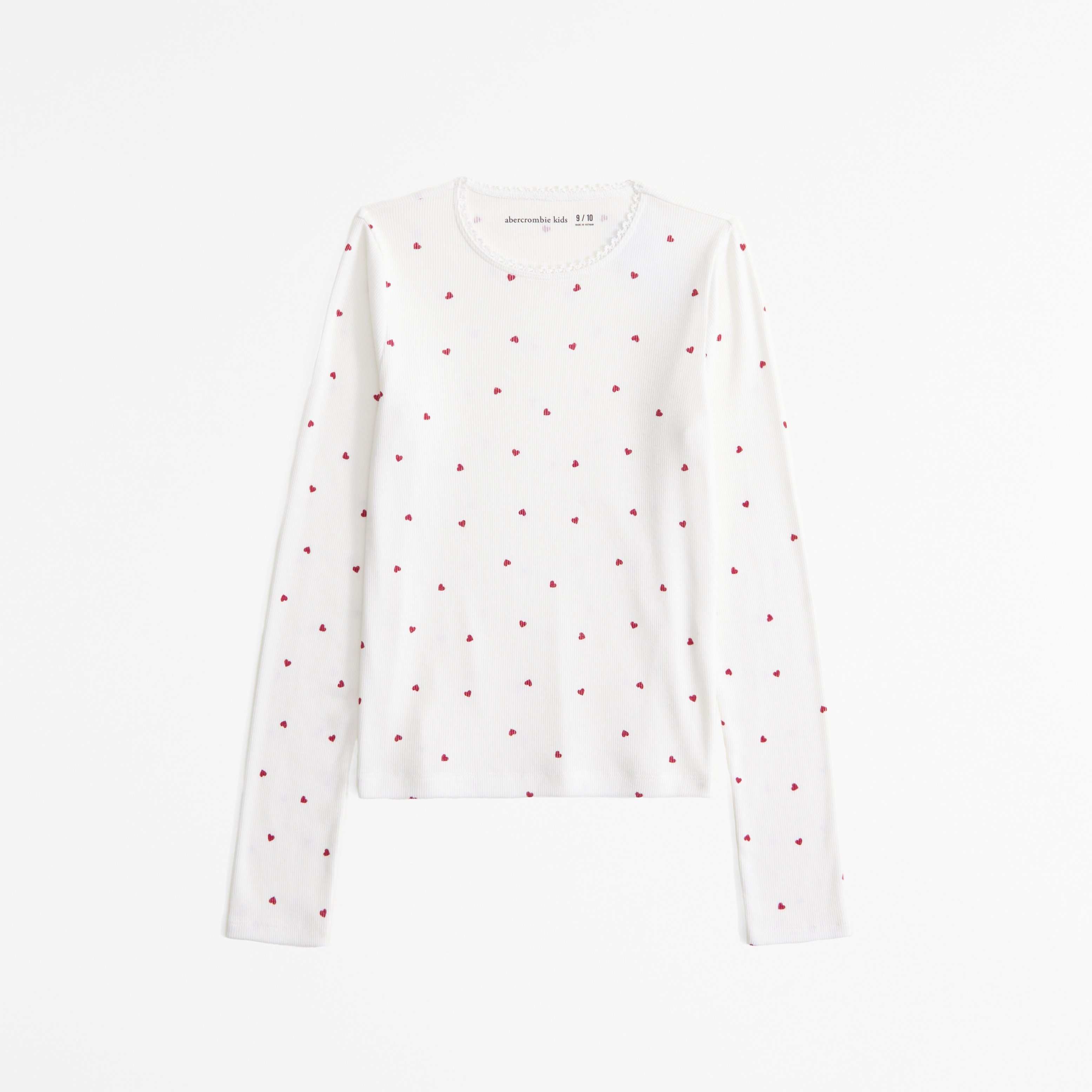 Abercrombie & Fitch Kids' Essential Long-sleeve Baby Tee In White