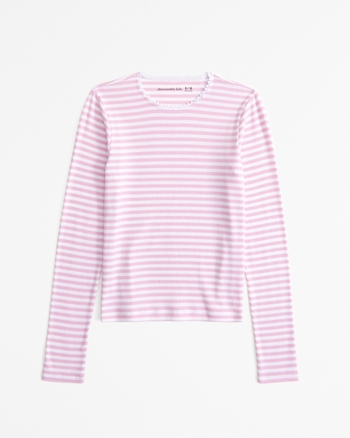 girls essential long-sleeve baby tee | girls tops | Abercrombie.com