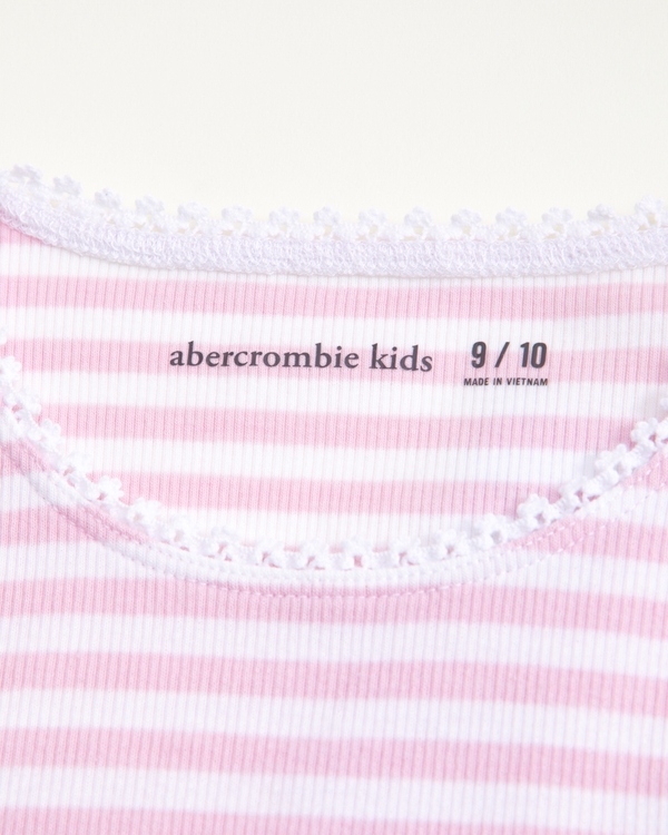 essential long-sleeve baby tee, Pink Stripe view 2