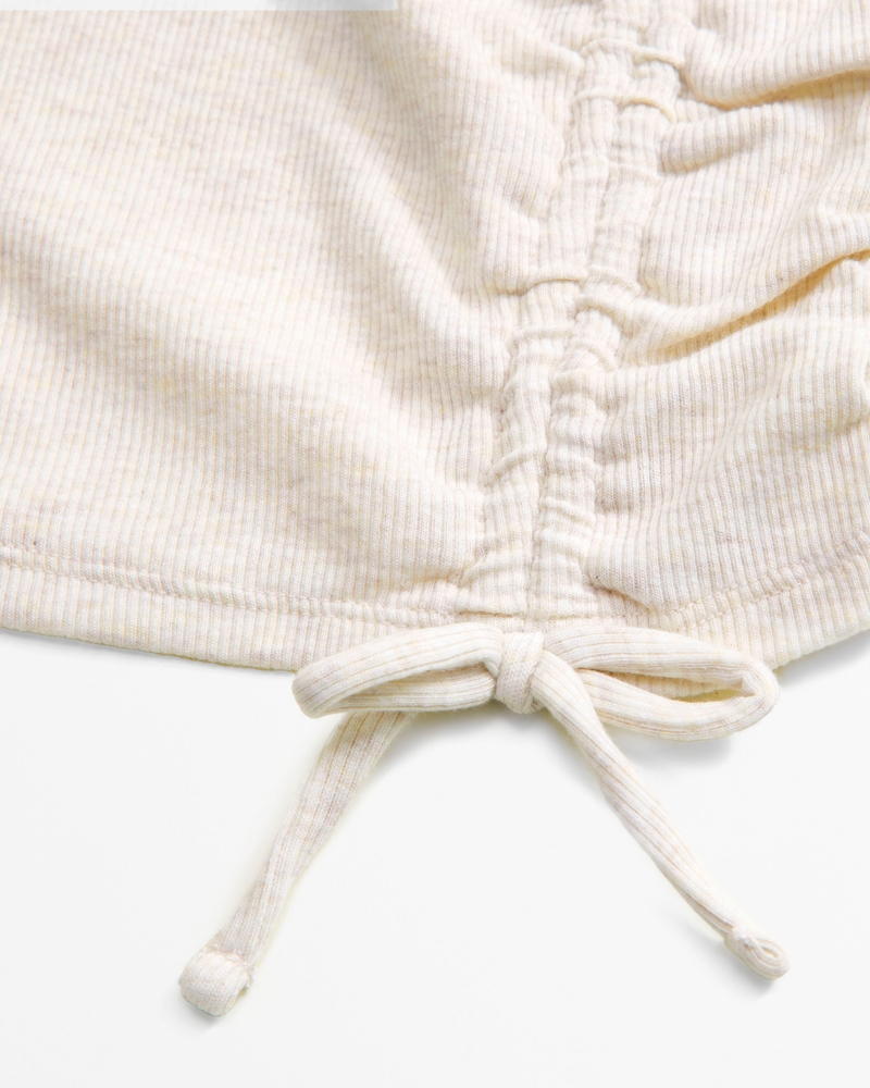 cinched tie rib top