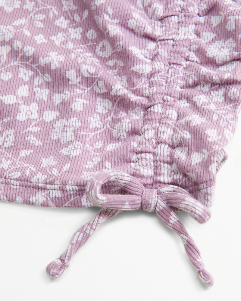 cinched tie rib top