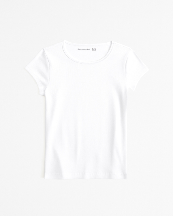 essential baby tee, White