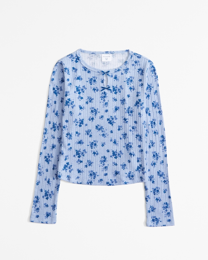 layered knit tee