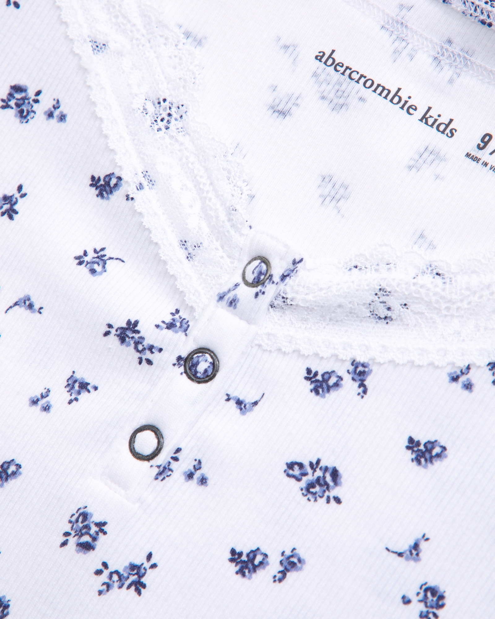 long-sleeve lace-trim henley tee