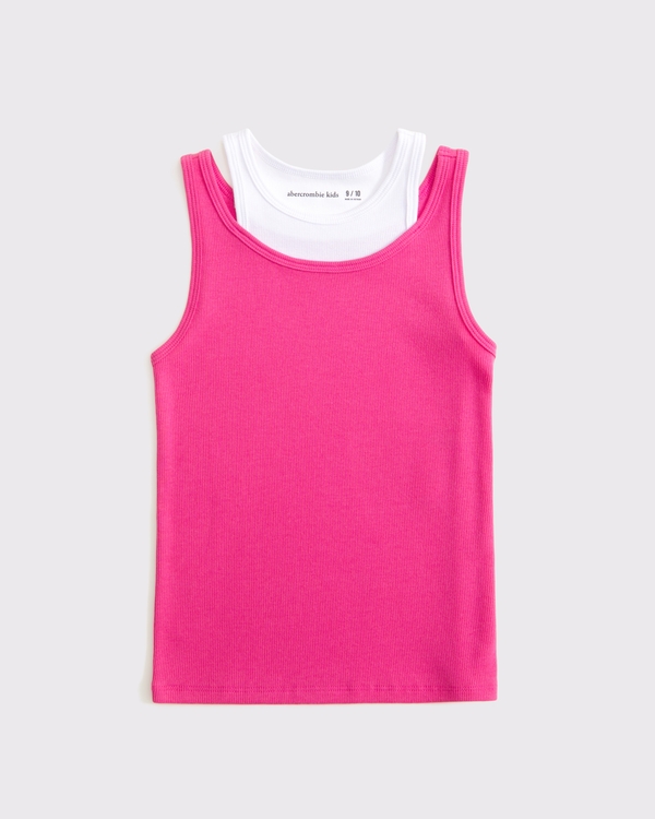 twofer tank, Pink view 1