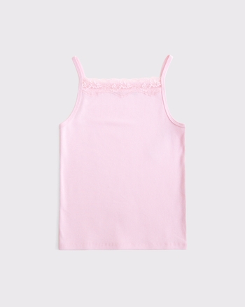 トップス ANDMARY Angie ribbon tank pink beige ANDMARY】Angie ribbon tank