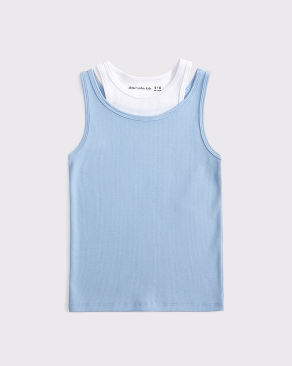 twofer tank, Light Blue view 1