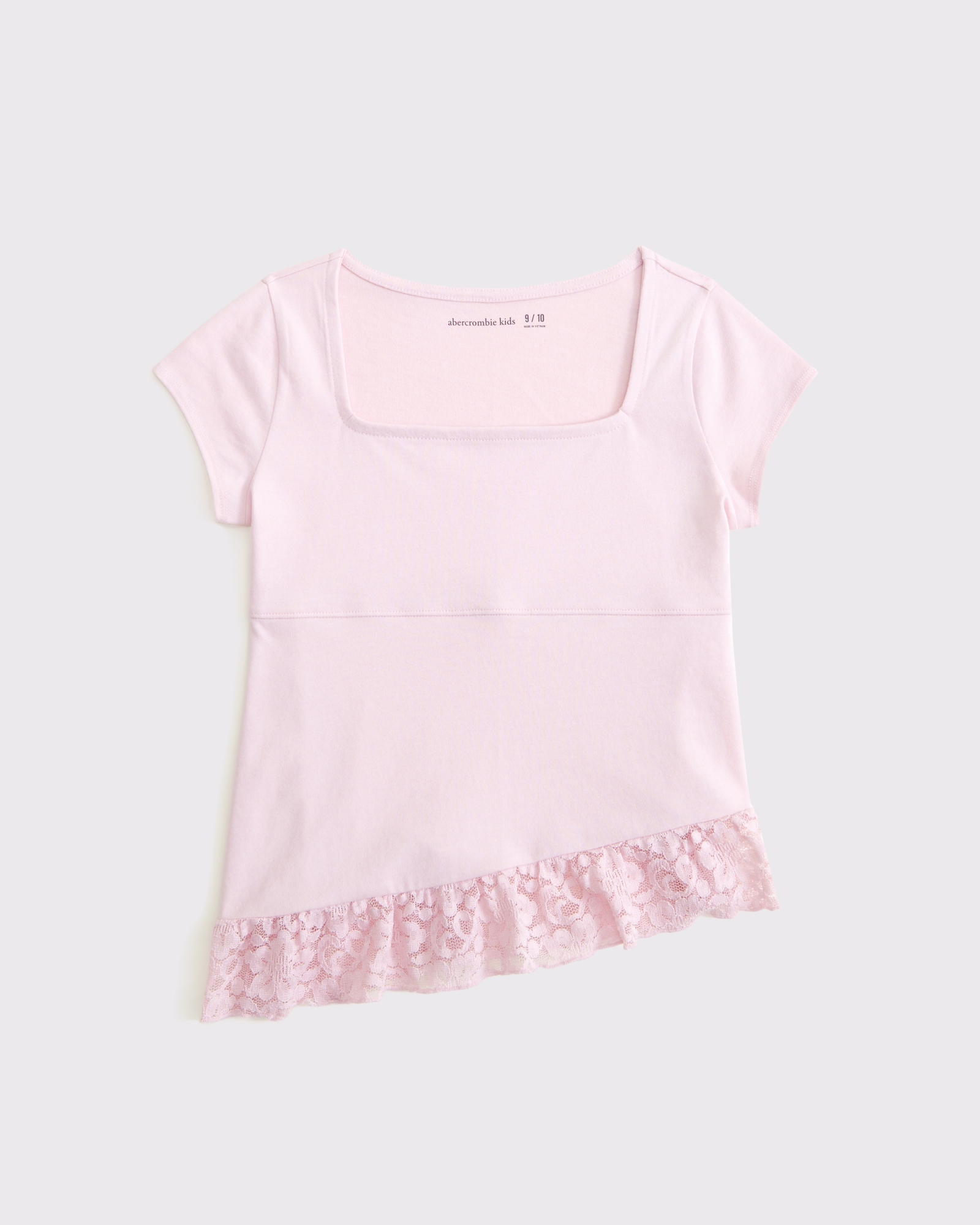 lace-trim babydoll tee