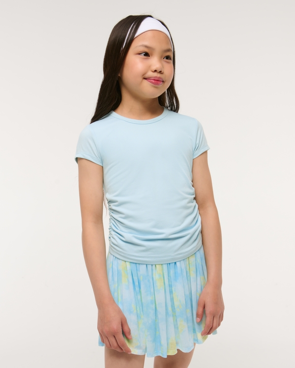 ypb side ruched tee, Baby Blue view 1