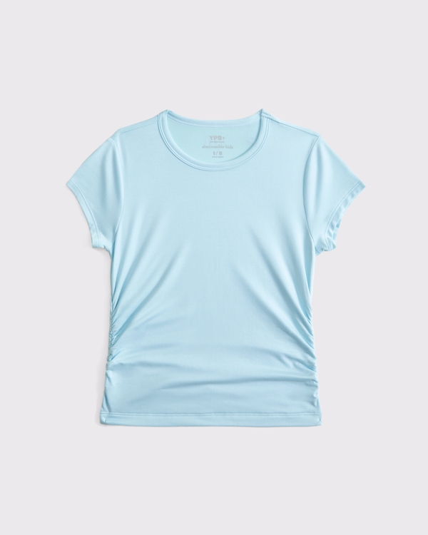 ypb side ruched tee, Baby Blue view 2