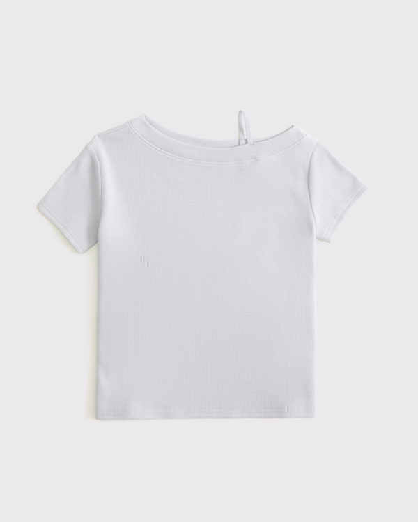 off-the-shoulder legging-friendly top, Gray view 1