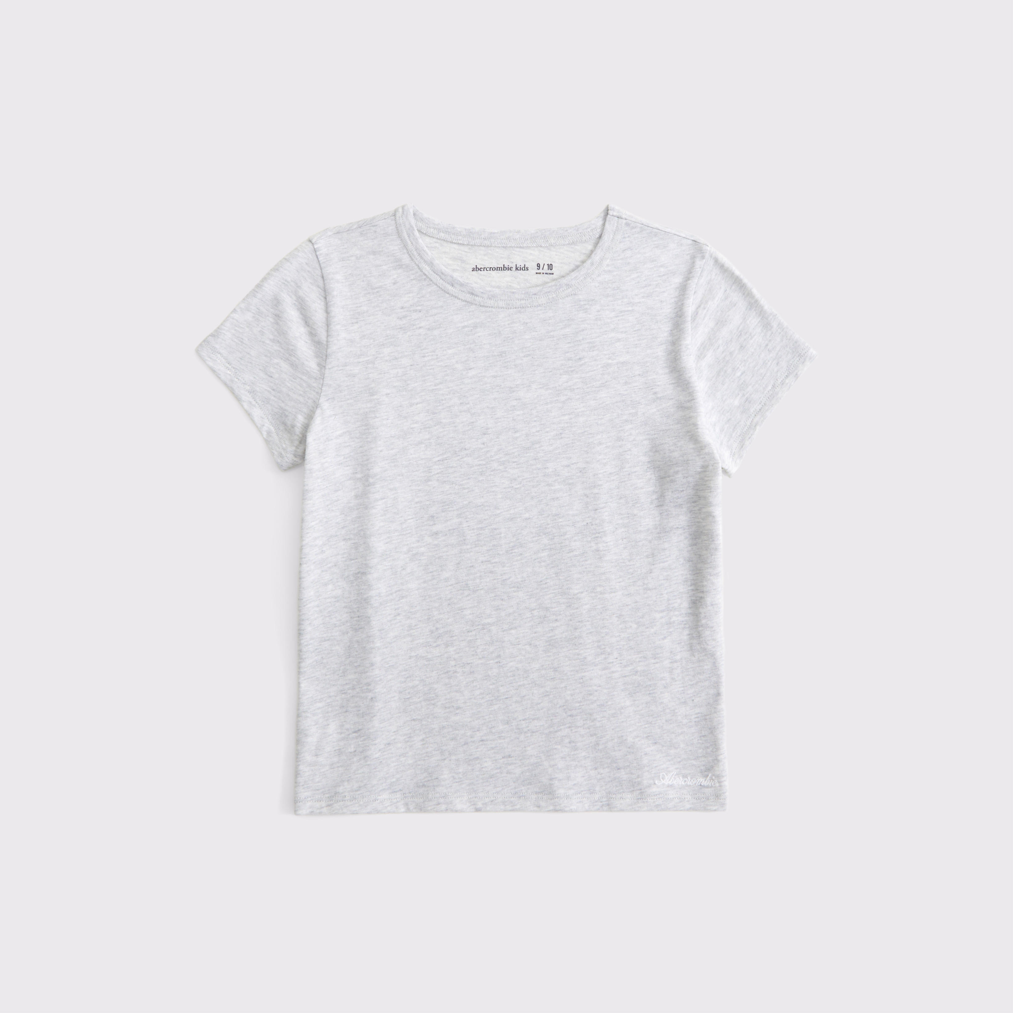 Abercrombie & Fitch Kids' Essential Classic Tee In White