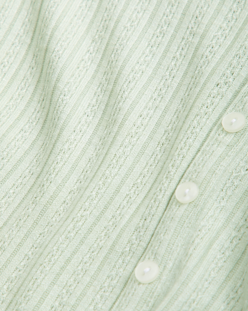 long-sleeve button-through tee