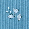 teal blue floral