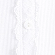 lace-trim button-through tee