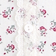 lace-trim button-through tee