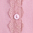 lace-trim button-through tee
