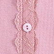 lace-trim button-through tee