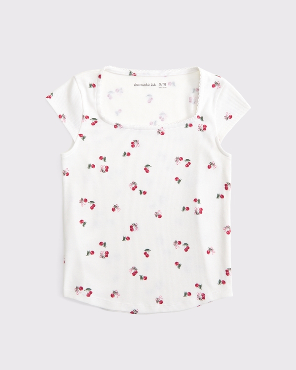portrait tee, White Pattern view 1