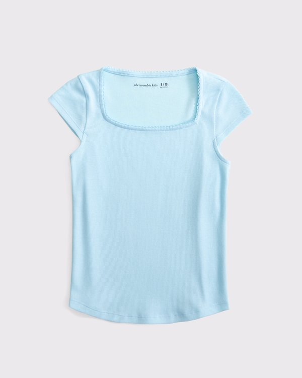 portrait tee, Baby Blue view 1