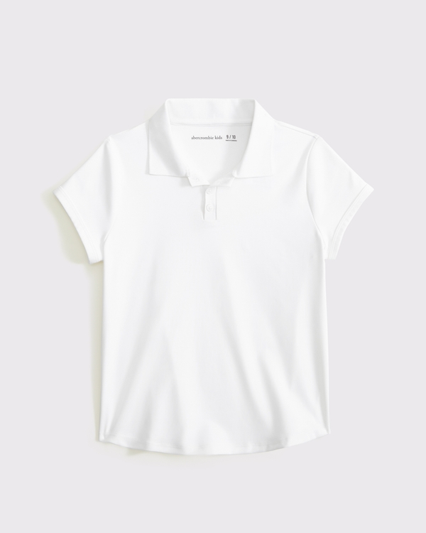 synthetic polo, White view 1