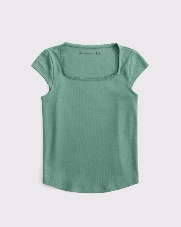 portrait tee, Soft Green view 1