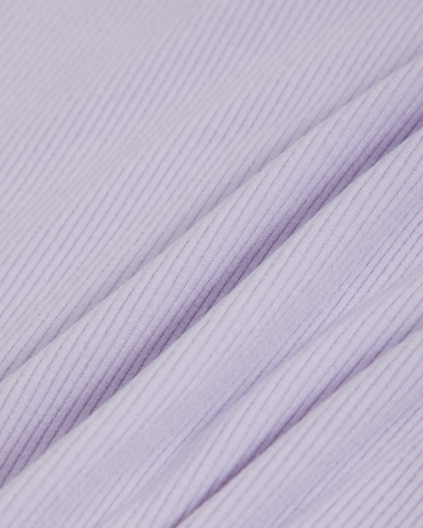 ypb long-sleeve rib top, Light Purple view 2