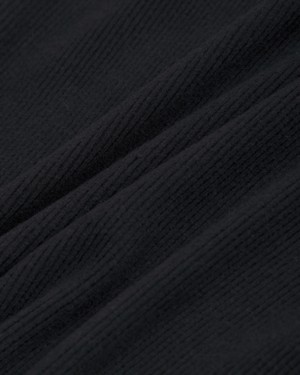 ypb long-sleeve rib top, Black view 2