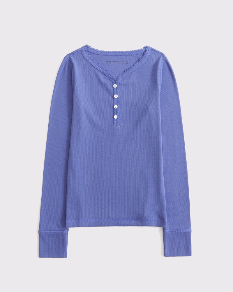 long-sleeve henley tee