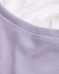 oversized waffle twofer top