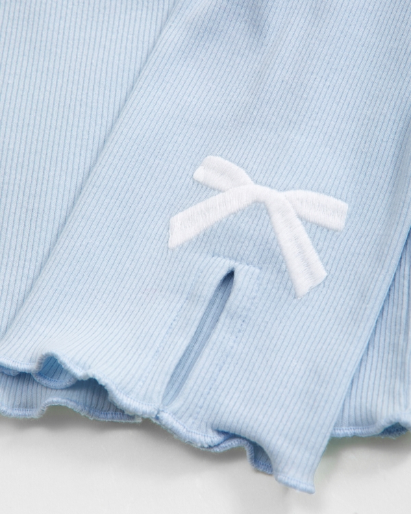 long-sleeve bow tee