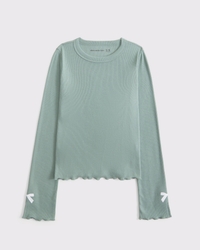 long-sleeve bow tee