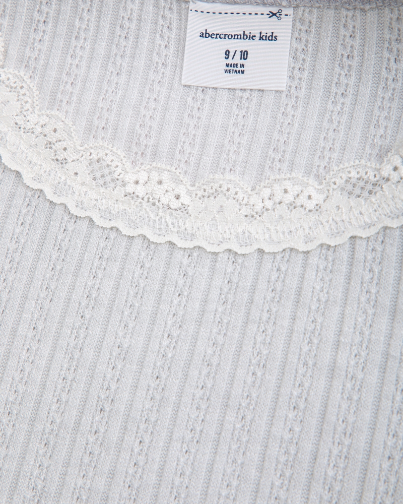 long-sleeve lace-trim scoopneck tee