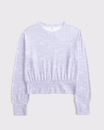 long-sleeve banded tee