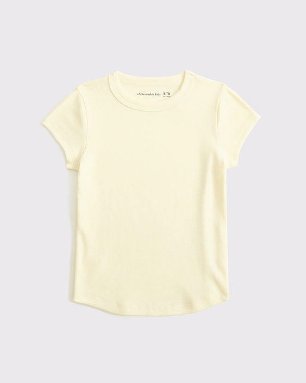 essential baby tee, Pale Yellow view 1