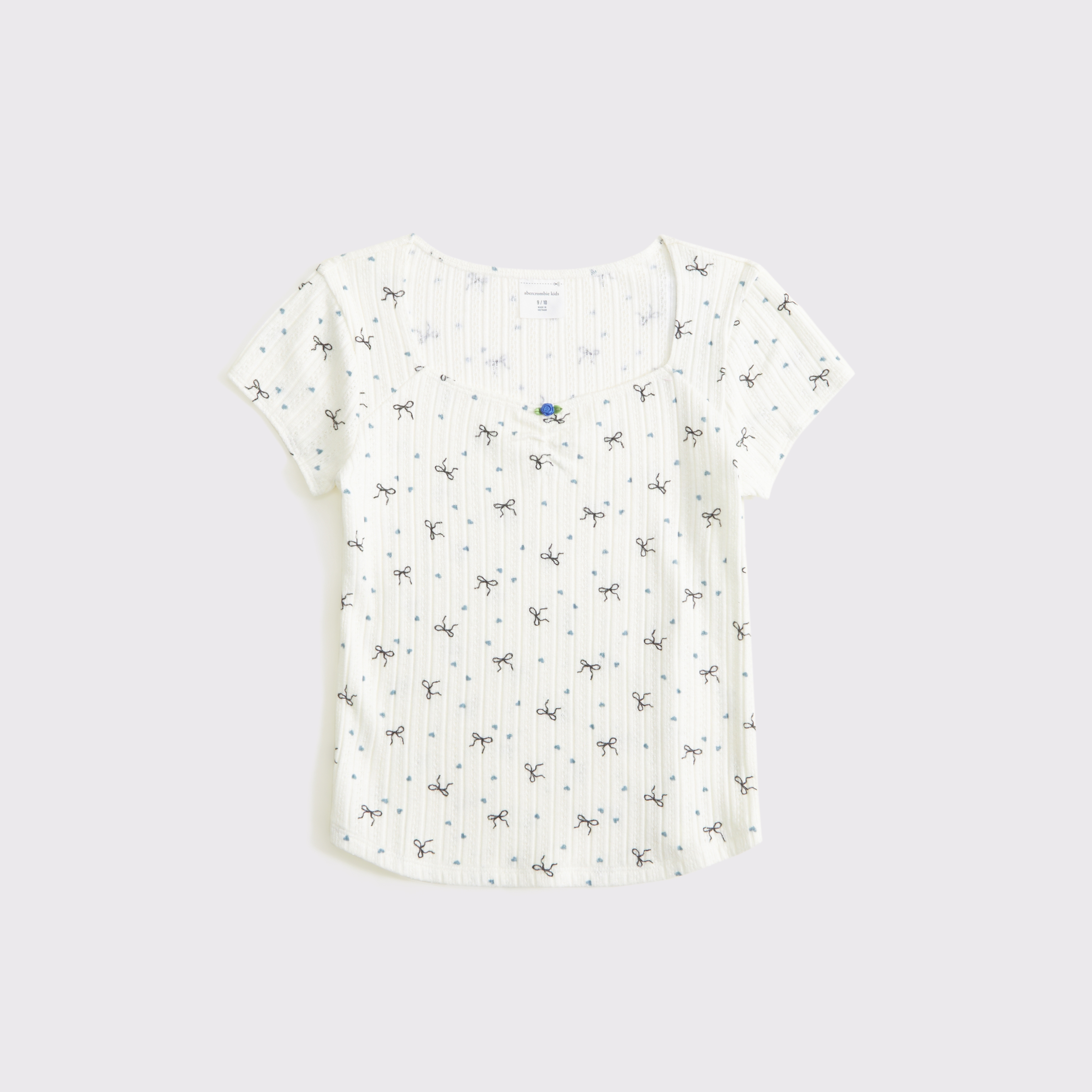 Abercrombie & Fitch Kids' Rosette Tee In White