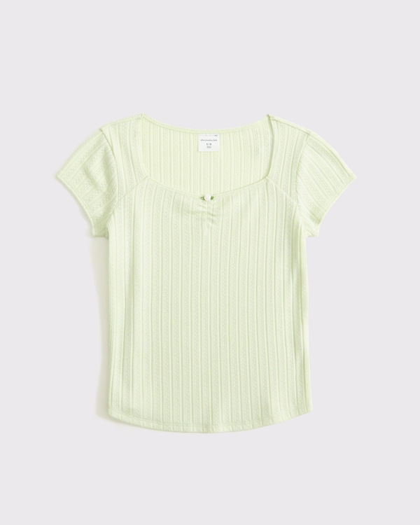 rosette tee, Light Green view 1