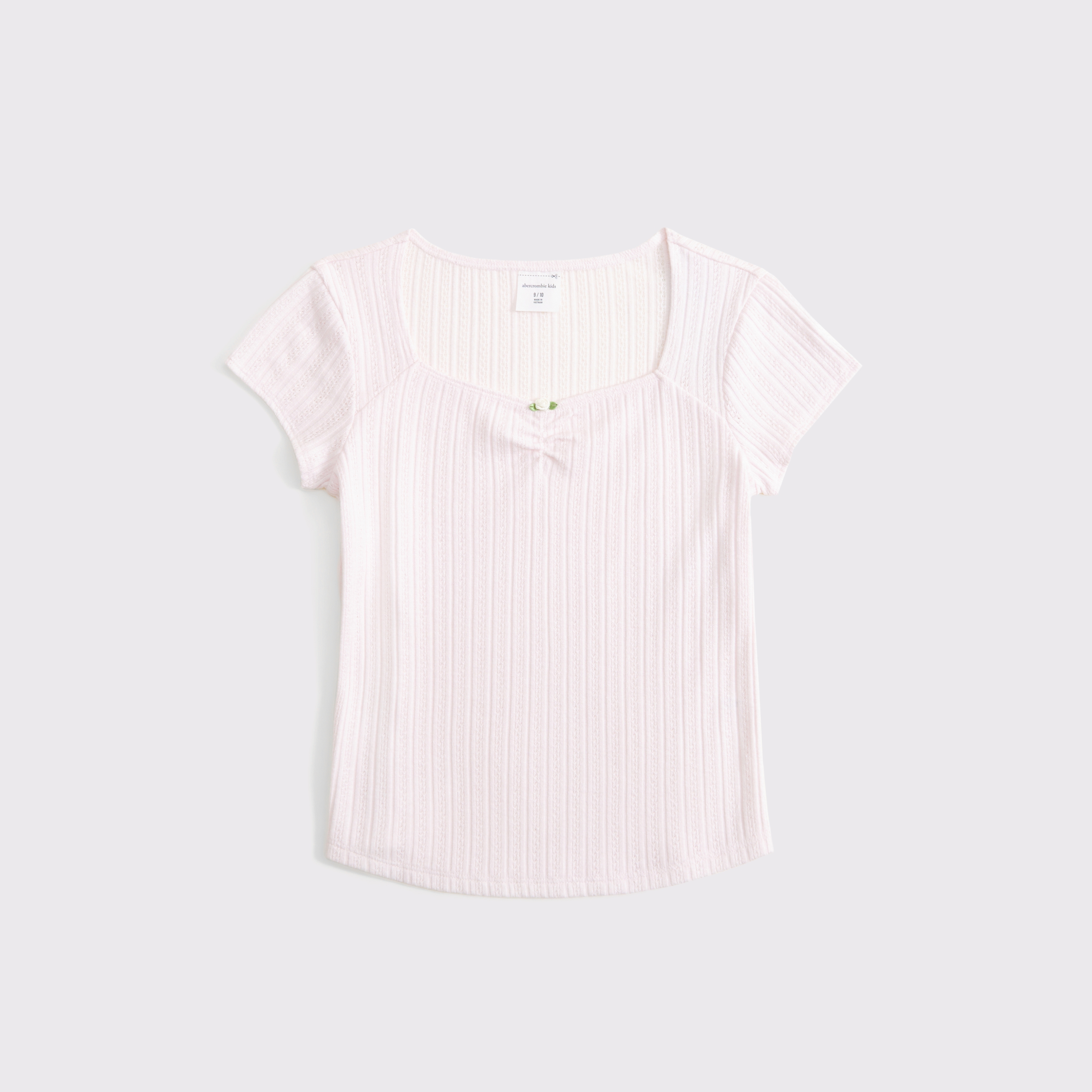 Abercrombie & Fitch Kids' Rosette Tee In Pink