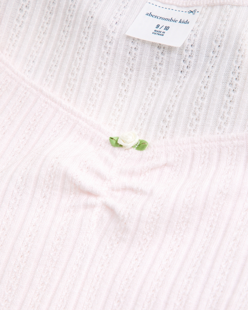 rosette rib tee