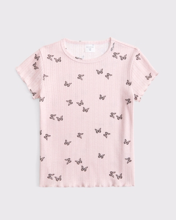 pointelle baby tee