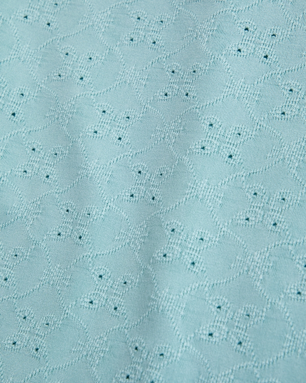 ypb scoopneck set top, Ocean Blue view 2