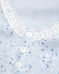 lace-trim henley