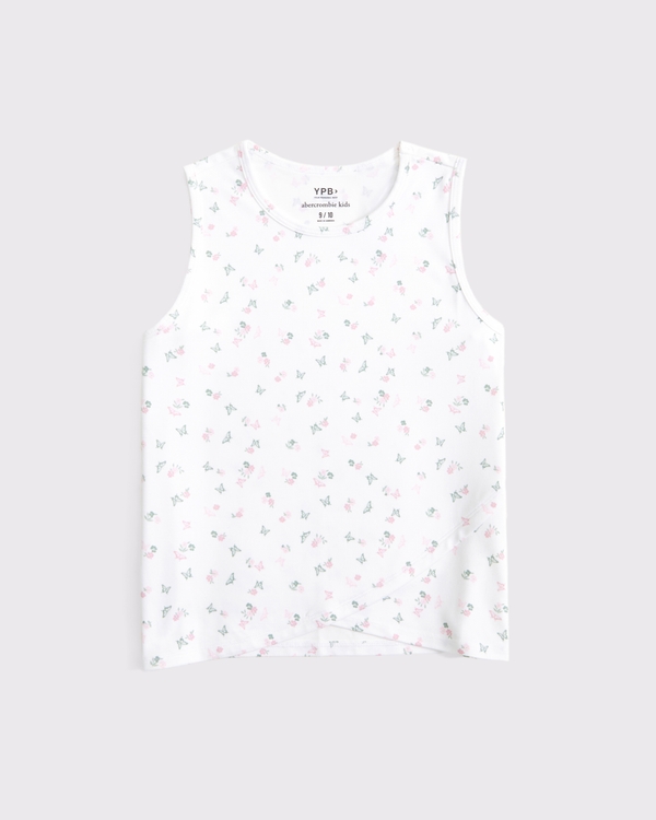 ypb wrap tank, White Floral view 1