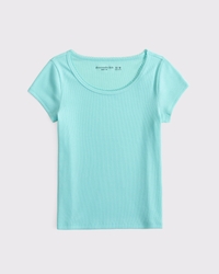 camiseta de bebé con cuello redondo