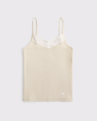 lace-trim v-neck icon cami