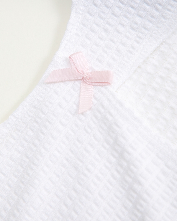 slim bow tee, White view 2