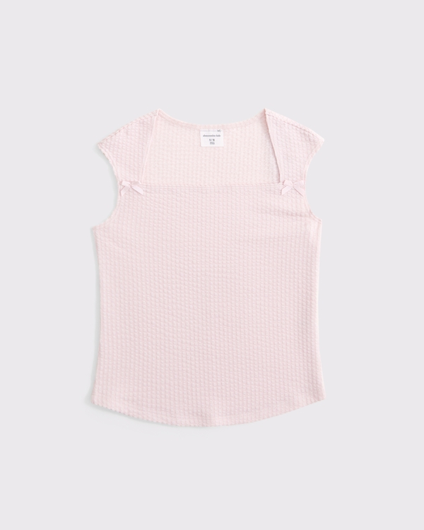 slim bow tee, Pale Lilac view 1