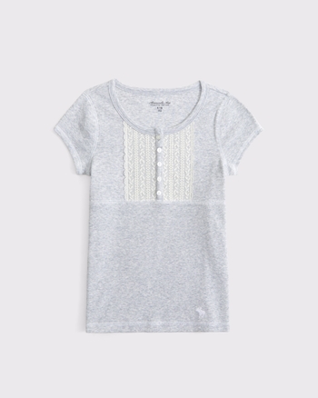 lace-trim icon henley from Abercrombie & Fitch - $12.99